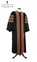 Deluxe Doctoral of Economics Academic Gown for faculty and Ph.D.  - royal regalia, men