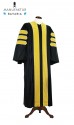 Deluxe Doctoral of Library Science Academic Gown for faculty and Ph.D.  - royal regalia, men