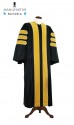 Deluxe Doctoral of Agriculture Academic Gown for faculty and Ph.D.  - royal regalia, men