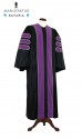 Deluxe Doctoral of Law Academic Gown for faculty and Ph.D.  - royal regalia, men