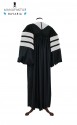 Deluxe Doctoral of Arts, Letters, Humanities Academic Gown for faculty and Ph.D.  - royal regalia, men