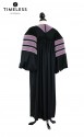 Deluxe Doctoral of Dentistry Academic Gown for faculty and Ph.D., TIMELESS gold silk, men