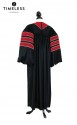 Deluxe Doctoral of Journalism Academic Gown for faculty and Ph.D., TIMELESS gold silk, men