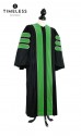 Deluxe Doctoral of Medicine Academic Gown for faculty and Ph.D., TIMELESS gold silk, men