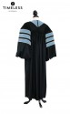 Deluxe Doctoral of Education Academic Gown for faculty and Ph.D., TIMELESS gold silk, men