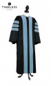 Deluxe Doctoral of Education Academic Gown for faculty and Ph.D., TIMELESS gold silk, men