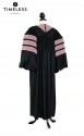 Deluxe Doctoral of Music Academic Gown for faculty and Ph.D., TIMELESS gold silk, men