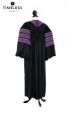 Deluxe Doctoral of Law Academic Gown for faculty and Ph.D., TIMELESS gold silk, men