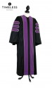 Deluxe Doctoral of Law Academic Gown for faculty and Ph.D., TIMELESS gold silk, men