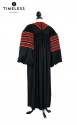 Deluxe Doctoral of Forestry Academic Gown for faculty and Ph.D., TIMELESS gold silk, men