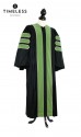 Deluxe Doctoral of Physical Education Academic Gown for faculty and Ph.D., TIMELESS gold silk, men