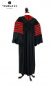 Deluxe Doctoral of Theology Academic Gown for faculty and Ph.D., TIMELESS gold silk, men