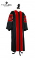 Deluxe Doctoral of Theology Academic Gown for faculty and Ph.D., TIMELESS gold silk, men