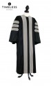 Deluxe Doctoral of Oratory (Speech) Academic Gown for faculty and Ph.D., TIMELESS gold silk, men