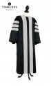 Deluxe Doctoral of Arts, Letters, Humanities Academic Gown for faculty and Ph.D., TIMELESS gold silk, men